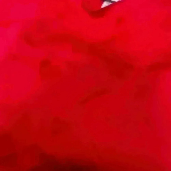 Victoria Secret Red Heart Print Cami | Silky Sleep Shirt Tank | Size Large - Picture 3 of 4